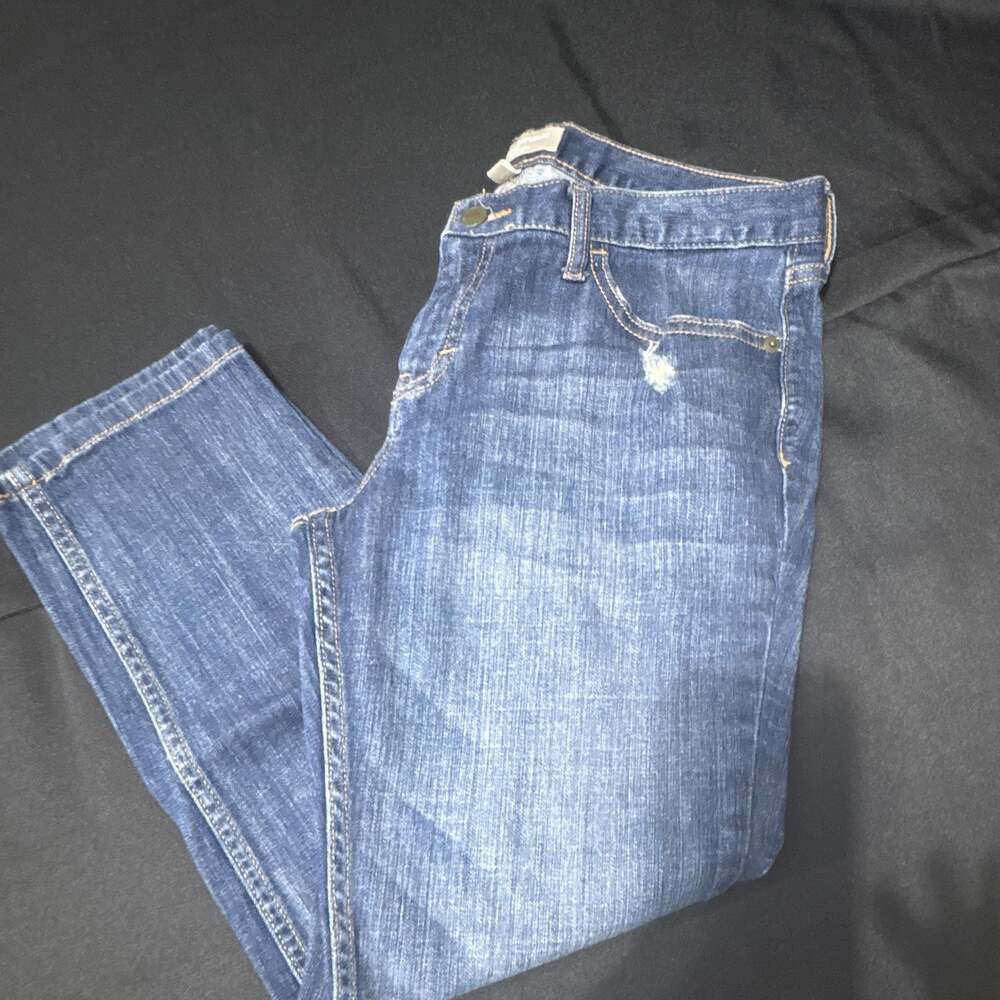 Banana Republic Boyfriend Jean, 10 Petite Blue, Distressed